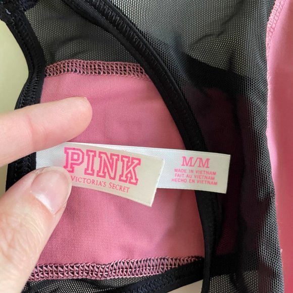 Victoria’s Secret PINK Nation High Neck Ladies Sports Bra, M - Picture 3 of 4